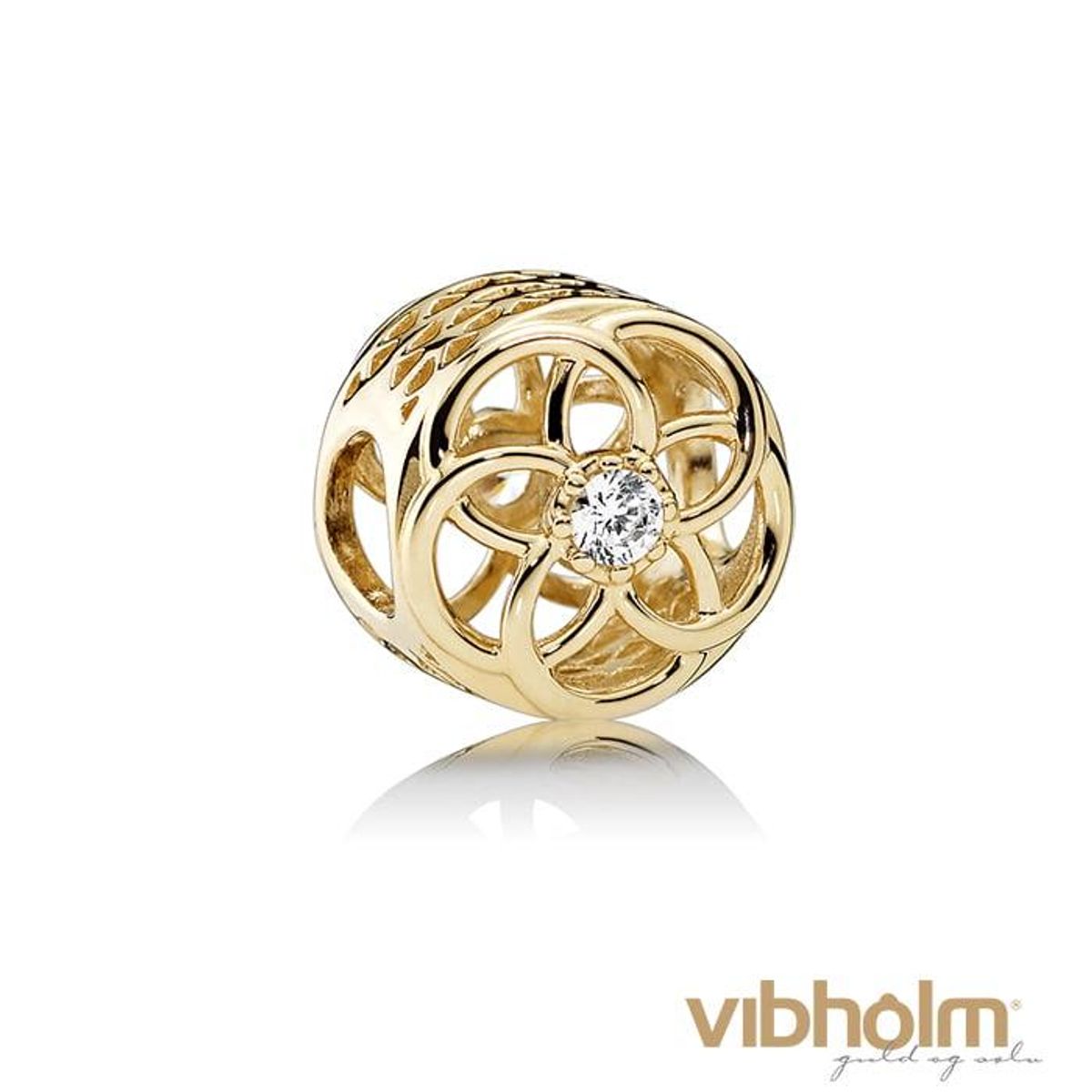 Pandora - Loving Charm 14 karat guld 750598CZ