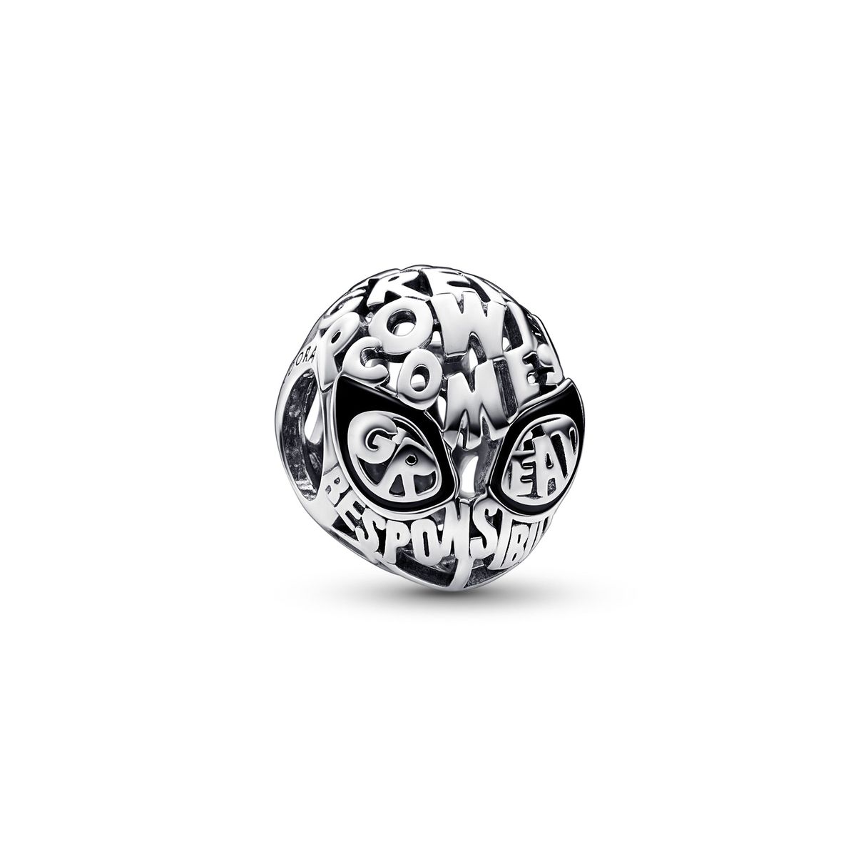 Pandora - Marvel Spidermann Maske charm i sølv - 792351c01