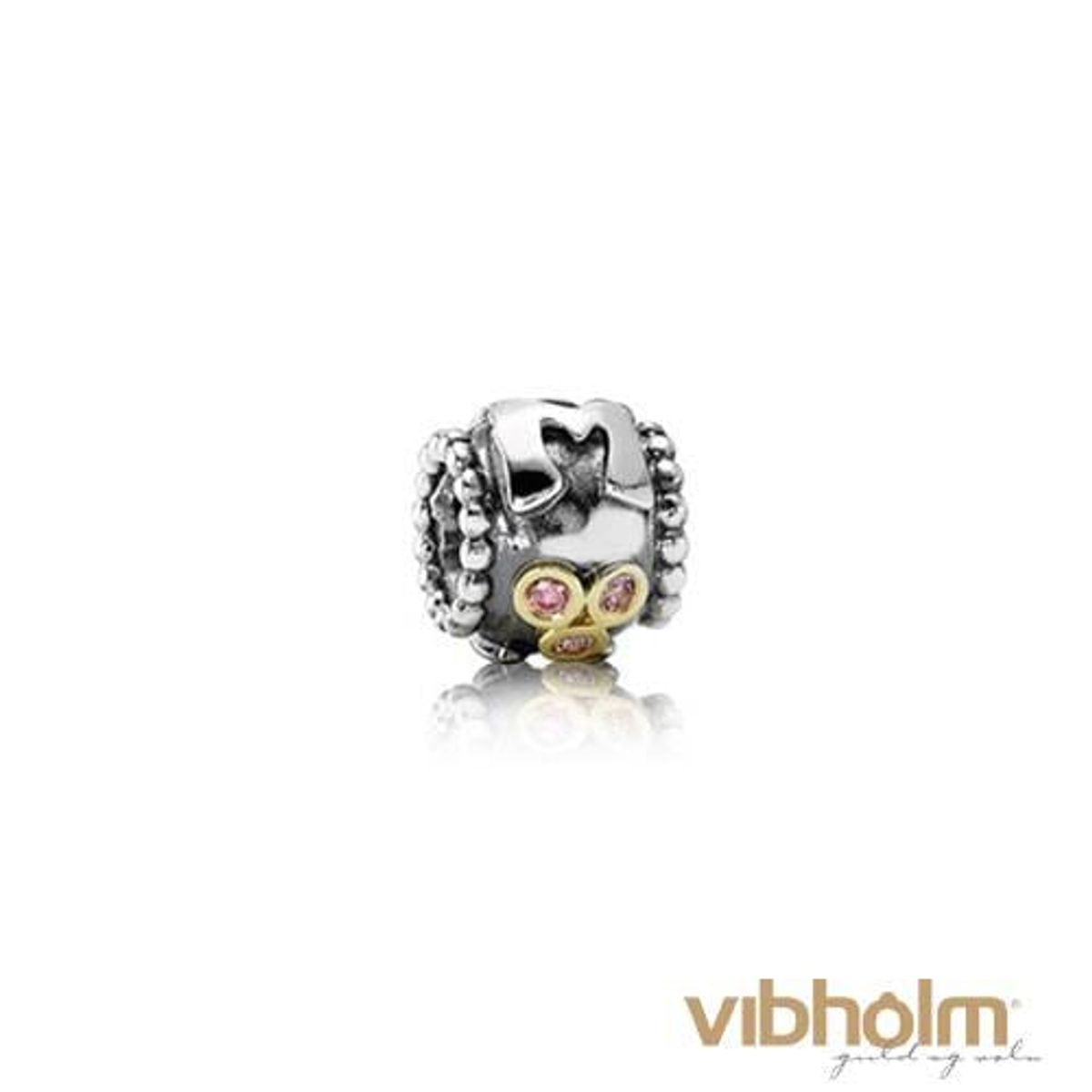 Pandora - Mom Charm sølv/14 karat guld 790574CZS