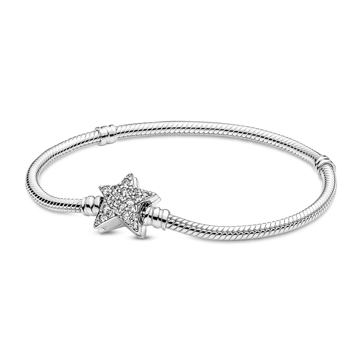 Pandora - Moments Asymmetric Star armbånd sølv