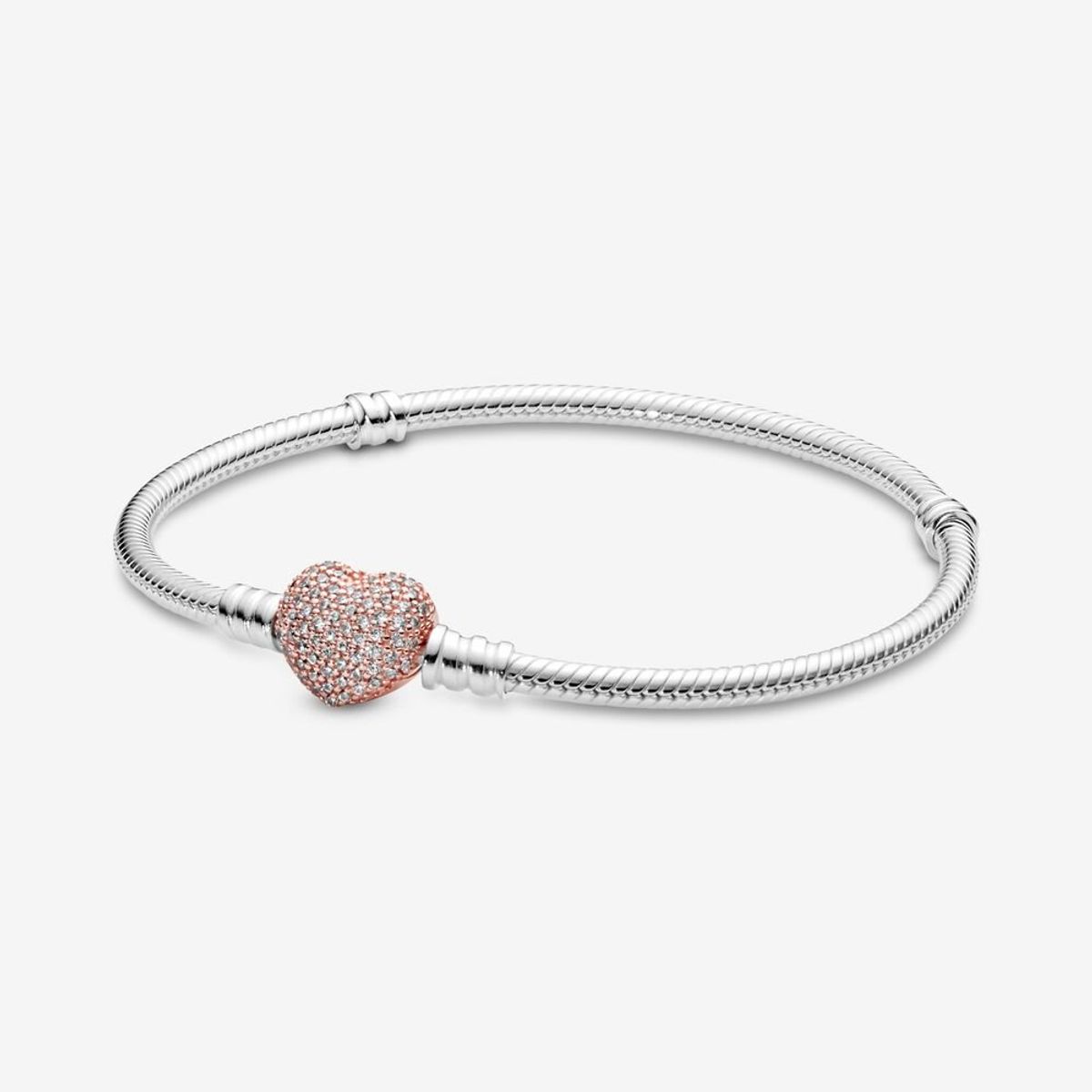 Pandora - Moments Pavé Heart armbånd