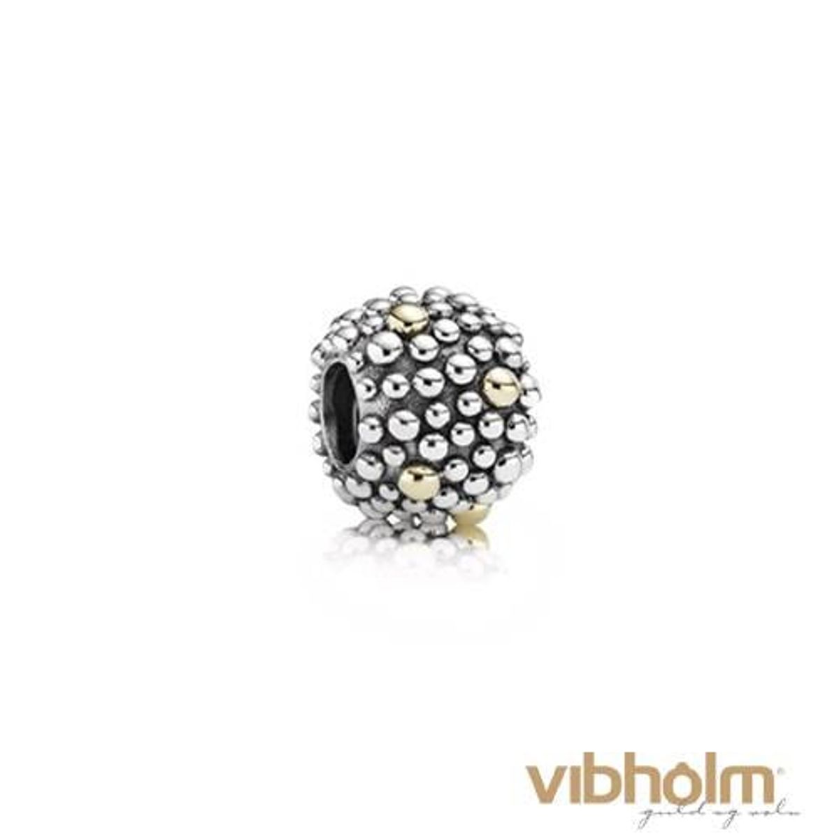 Pandora - Moss Charm sølv/14 karat guld 791225