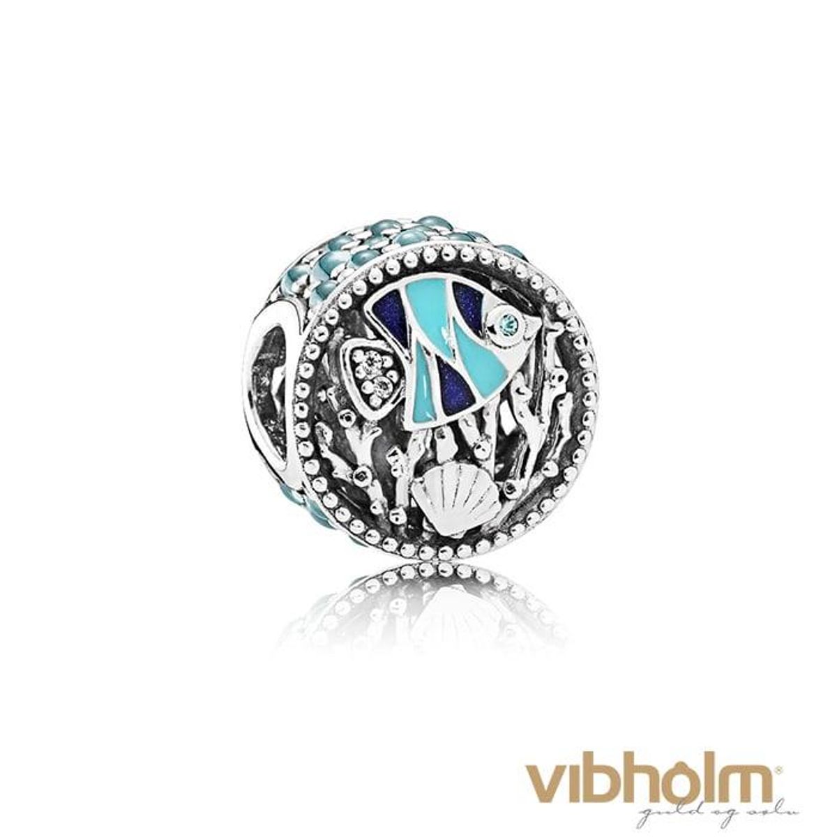 Pandora - Ocean Life Charm sterlingsølv 792075ENMX