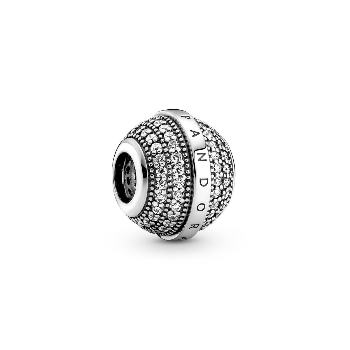 Pandora - Pave & Logo charm