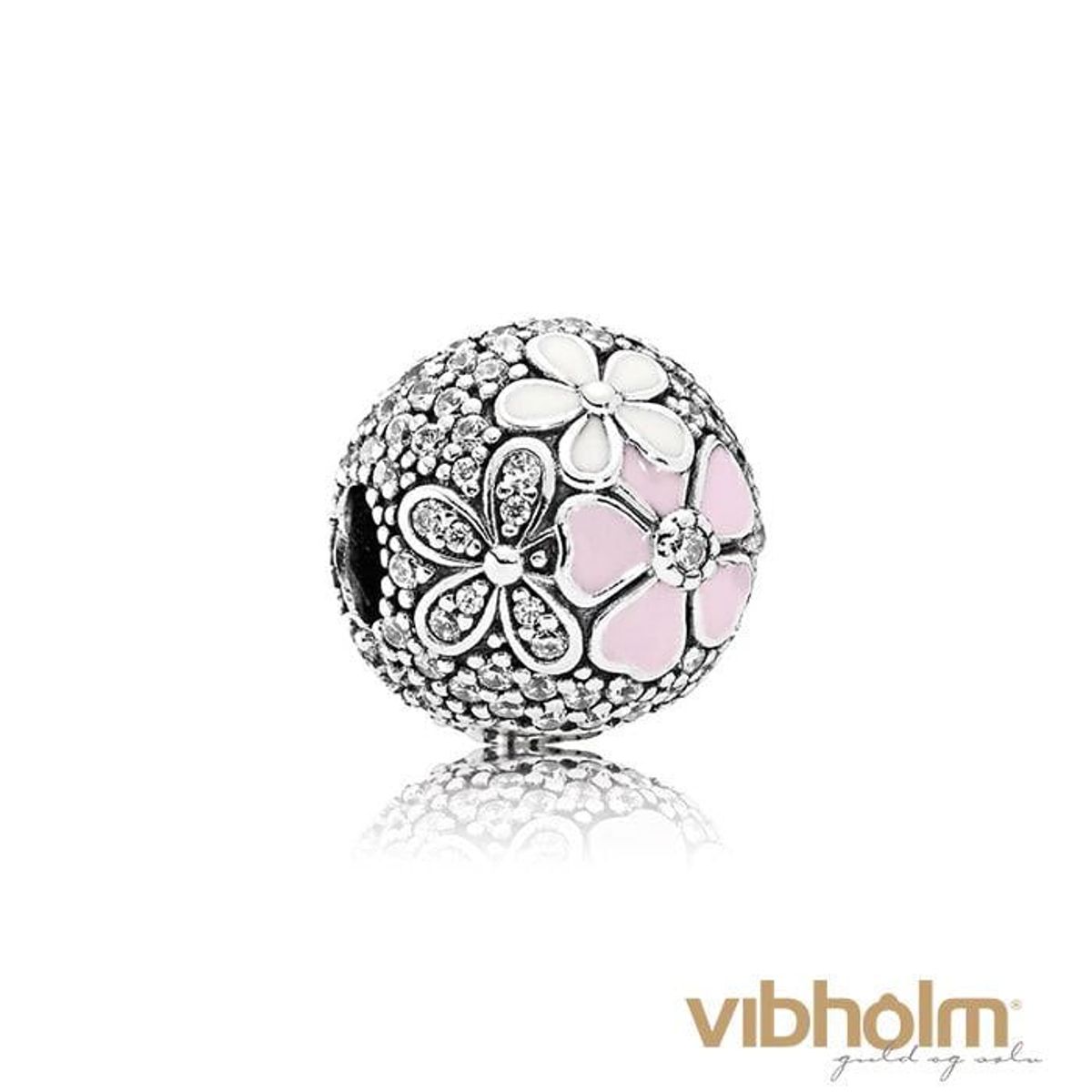 Pandora - Poetic Blooms Charm sølv 792084CZ