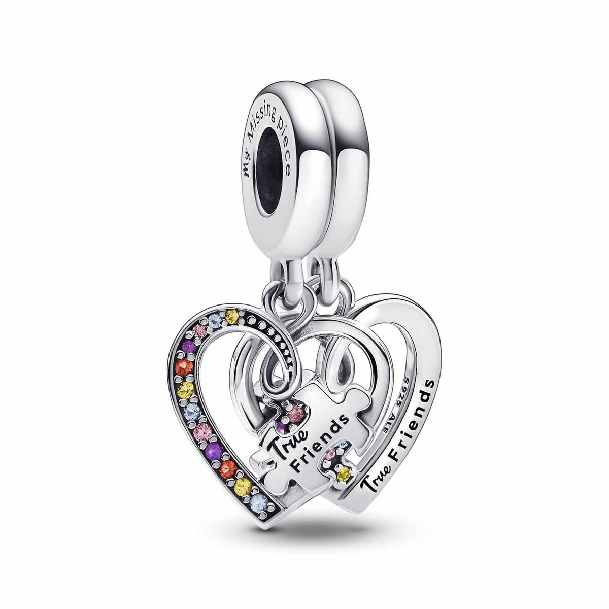 Pandora - Puslespilsbrik Hjerter charm 792239C01