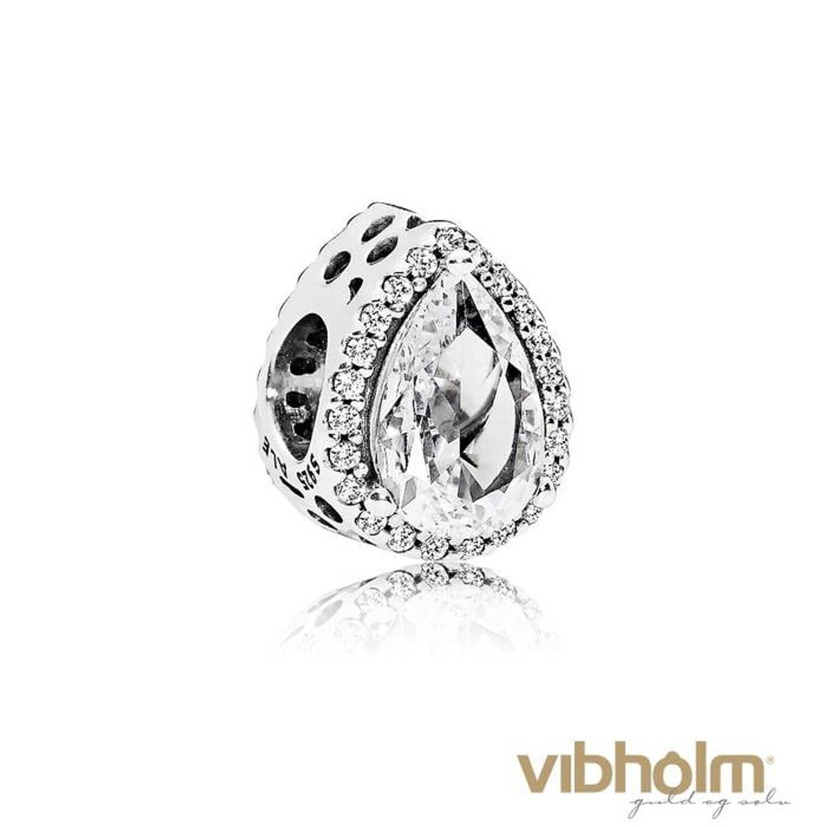 Pandora - Radiant Teardrop Charm sterlingsølv 796245CZ