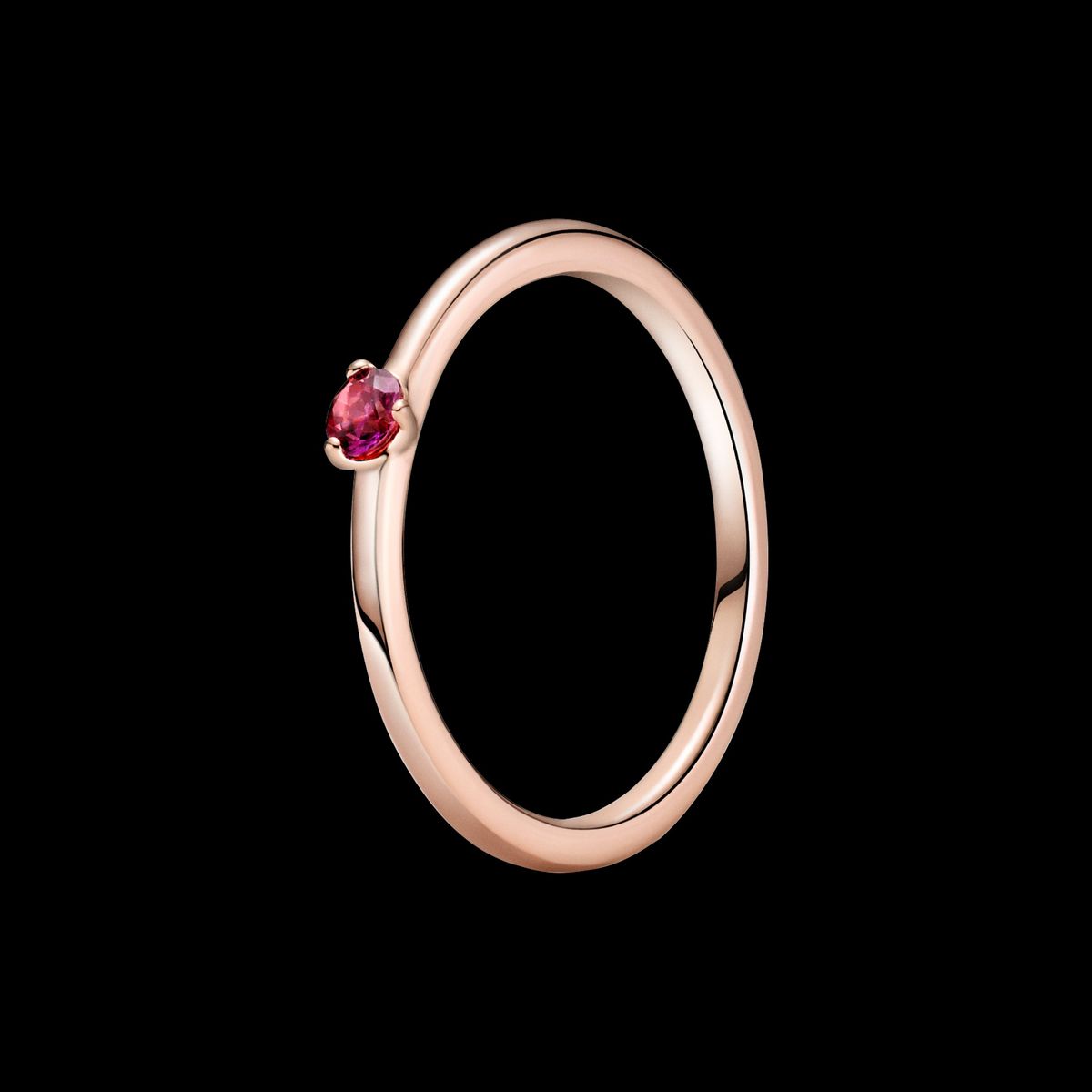 Pandora - Red Solitaire ring