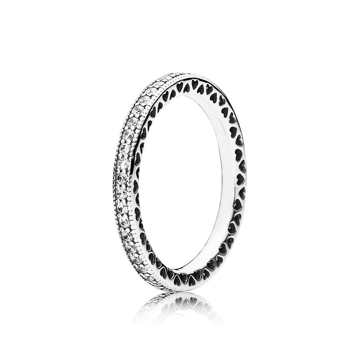 Pandora Ring - 190963cz-Sparkel & Hearts ring