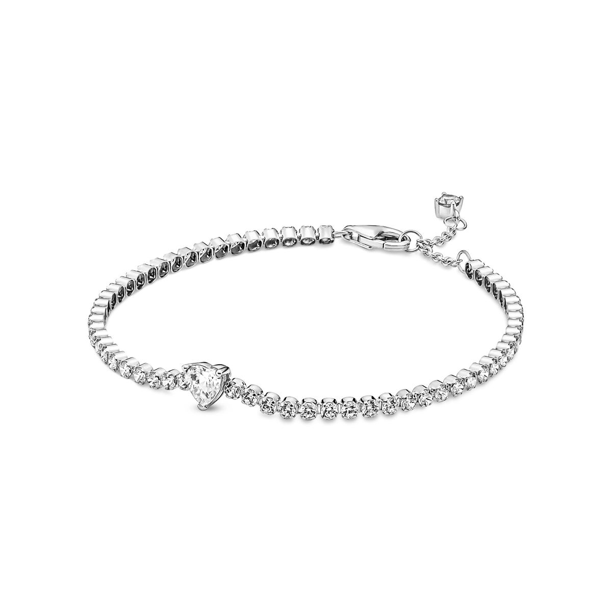 Pandora - Sparkling Heart armbånd sølv