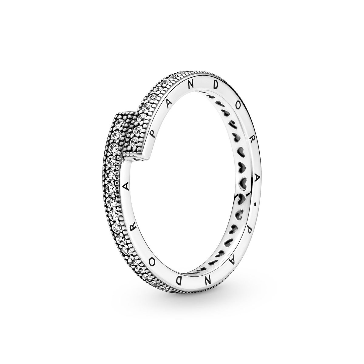 Pandora - Sparkling Overlapping ring 199491C01-48