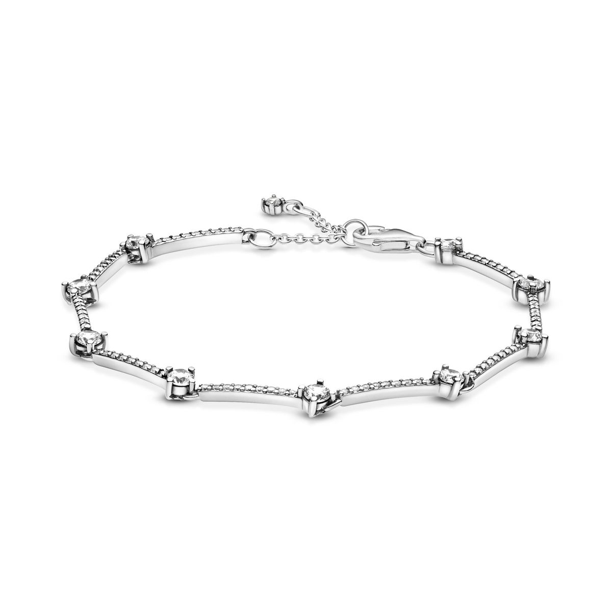 Pandora - Sparkling Pavé Bars armbånd 599217C02