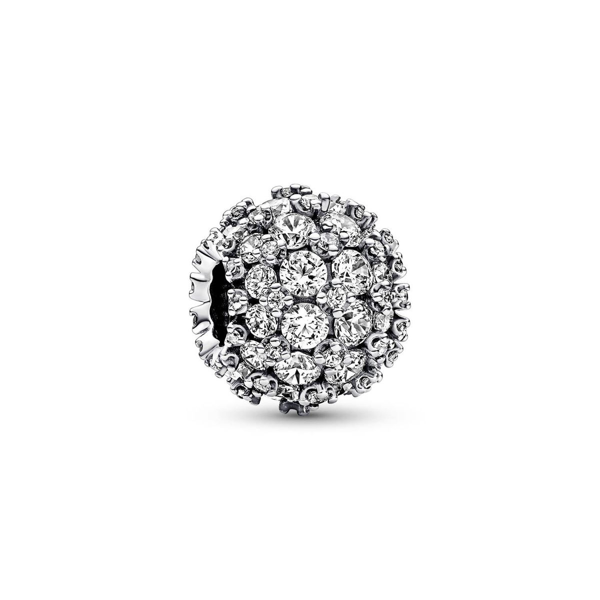 Pandora - Sparkling Pavé Round charm Sølv sterlingsølv