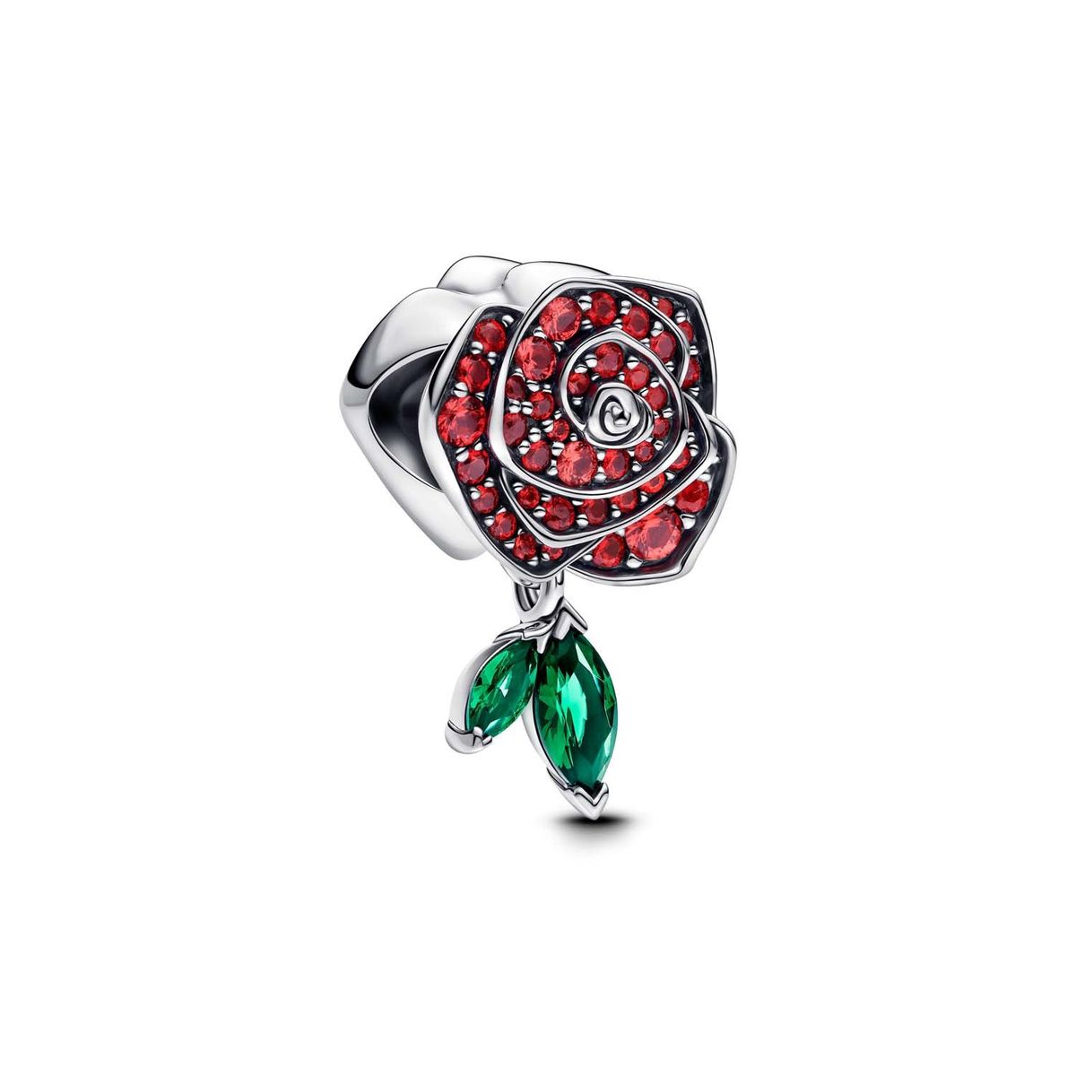 Pandora - Sparkling Rose in Bloom charm Sølv