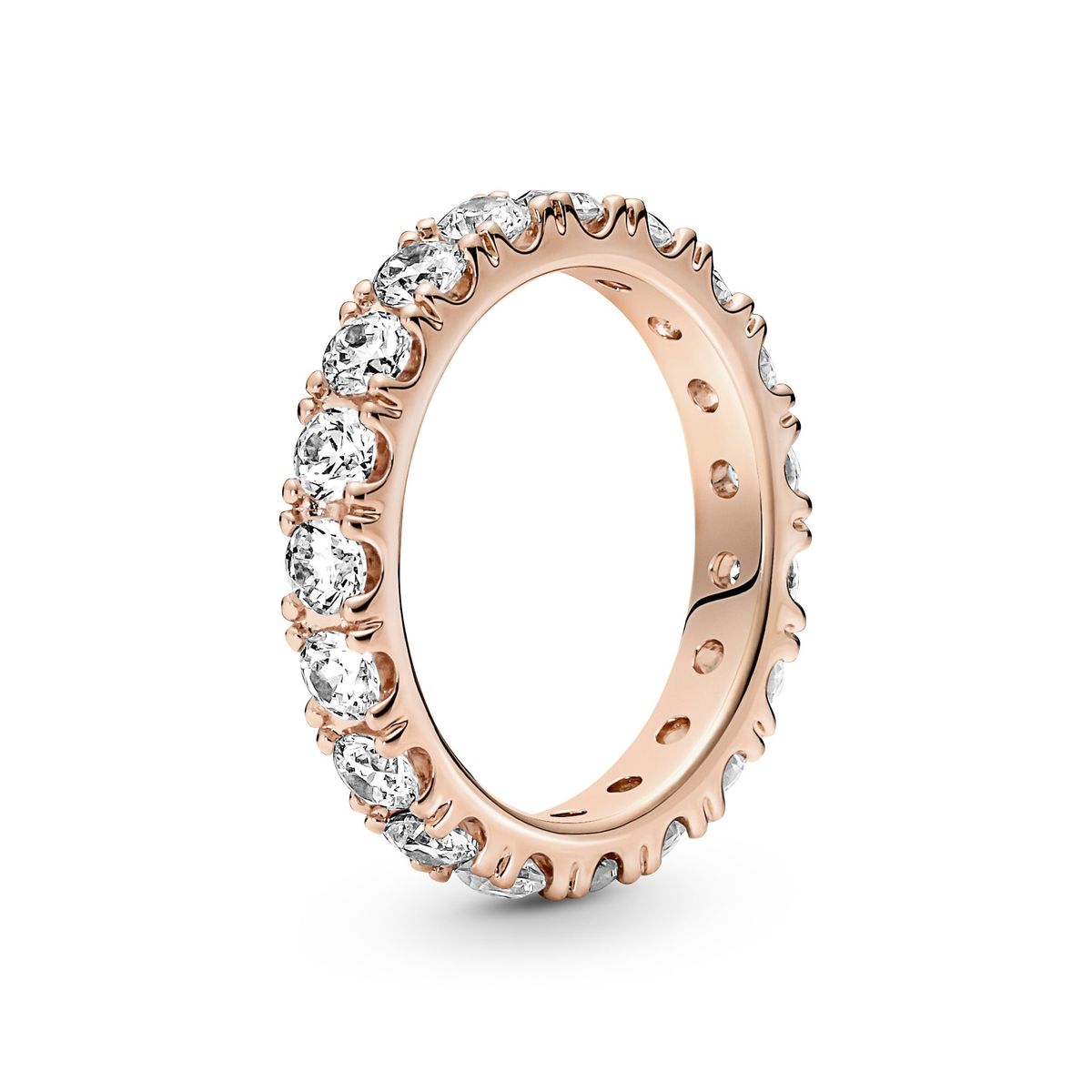 Pandora - Sparkling Row Eternity ring rosa fg