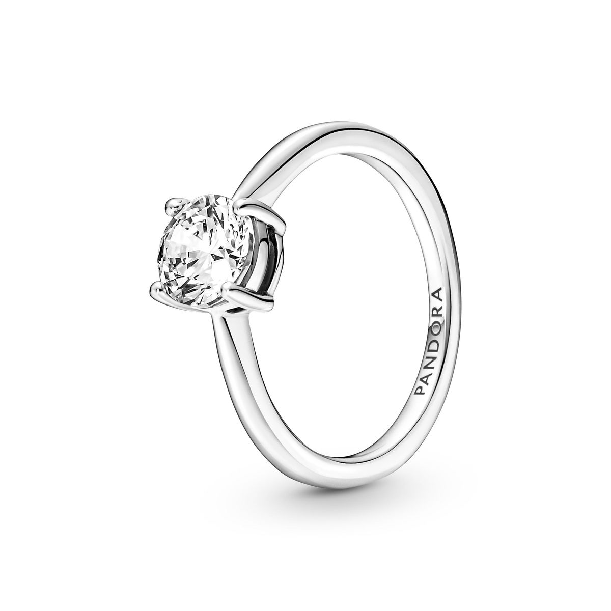 Pandora Sparkling Solitaire ring - sølv