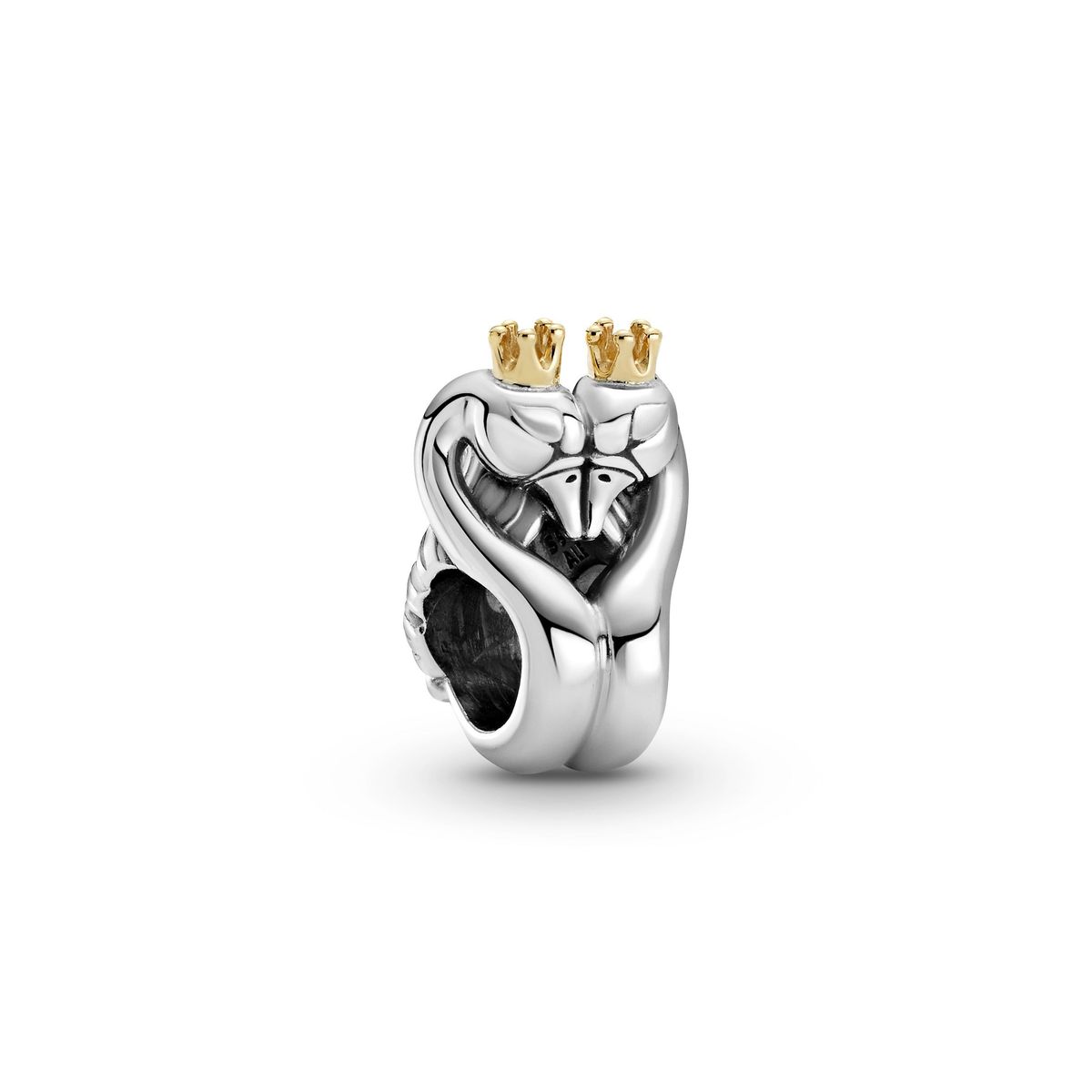 Pandora - Swans & Heart charm 799315C00