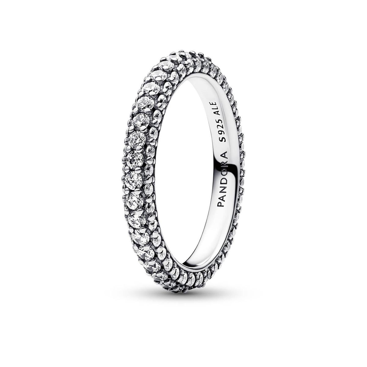 Pandora - Timeless Pavé Single Row ring Sølv sterlingsølv