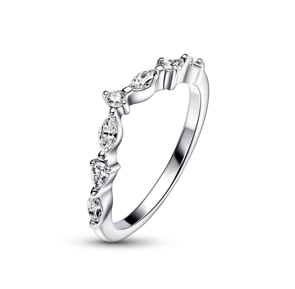 Pandora - Wishbone ring med zikonia ste - 192390c01