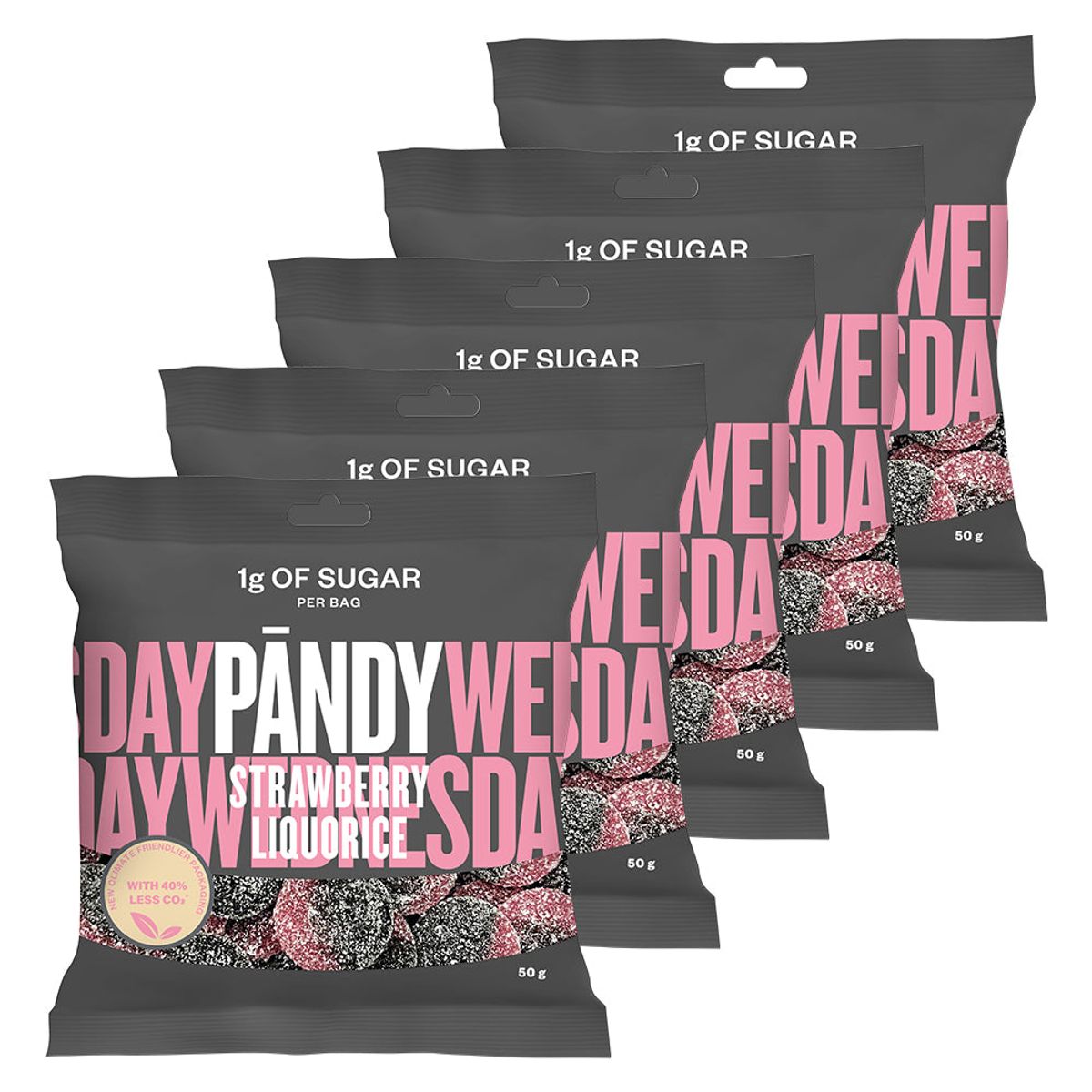 PANDY CANDY - Strawberry Liquorice (6x50g)