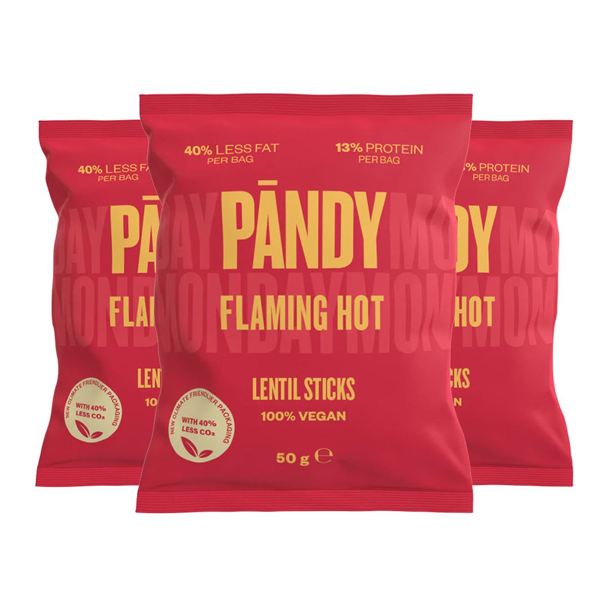 PANDY Chips - Flaming Hot (6x 50g) - OBS! BEDST FØR 26/11-24