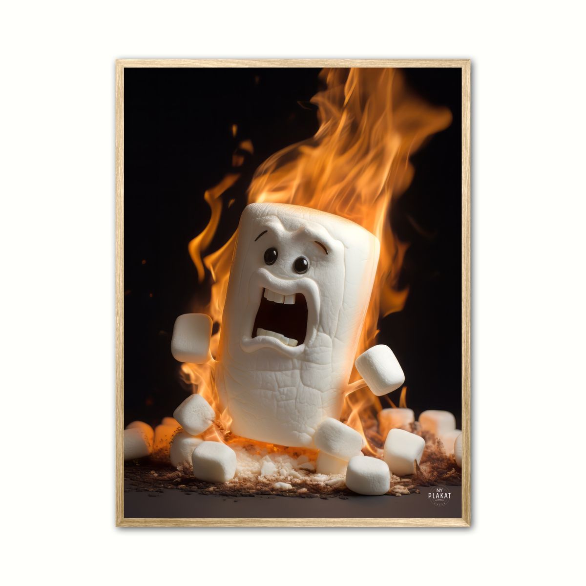 Panicked Marshmallow plakat 21 x 29,7 cm (A4)