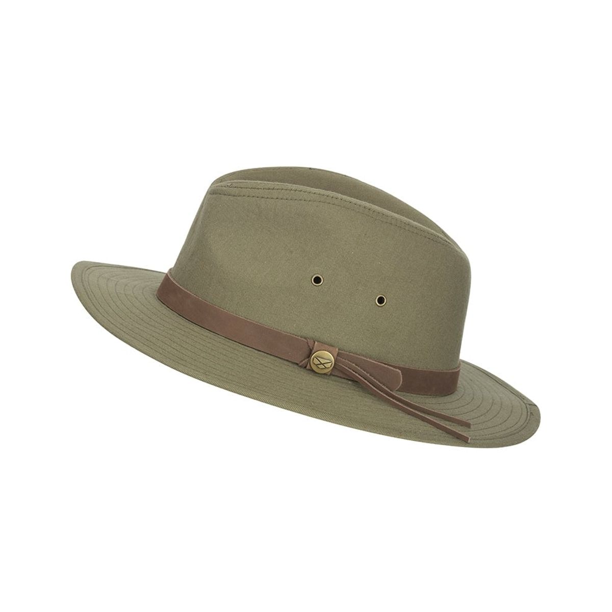 Panmure Canvas Foldable Hat, khaki, (with carry bag) - XL (61cm)