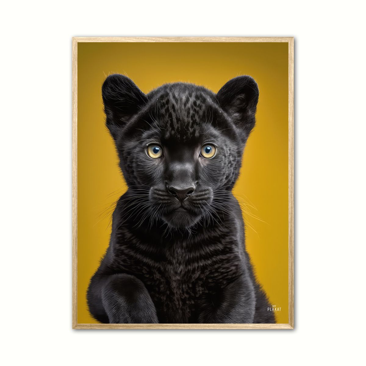 Panter plakat - Gul 30 x 40 cm