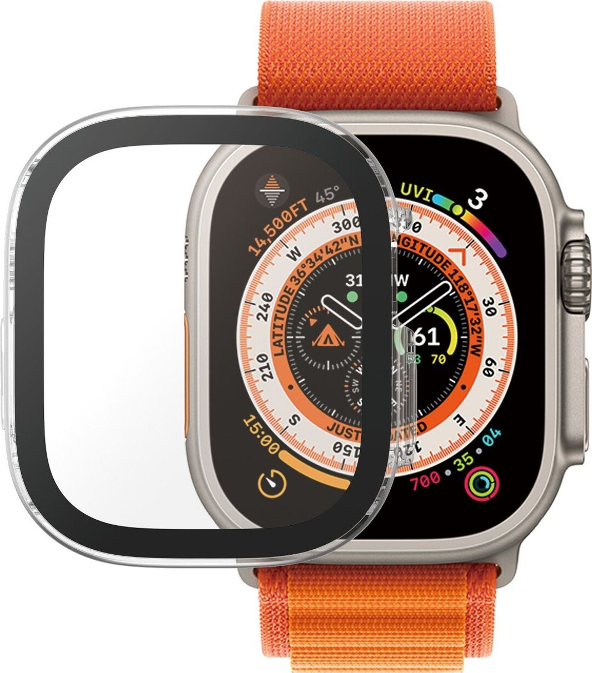 Panzerglass - Skærmbeskyttelse D3o Full Body Til Apple Watch Ultra - Transparent