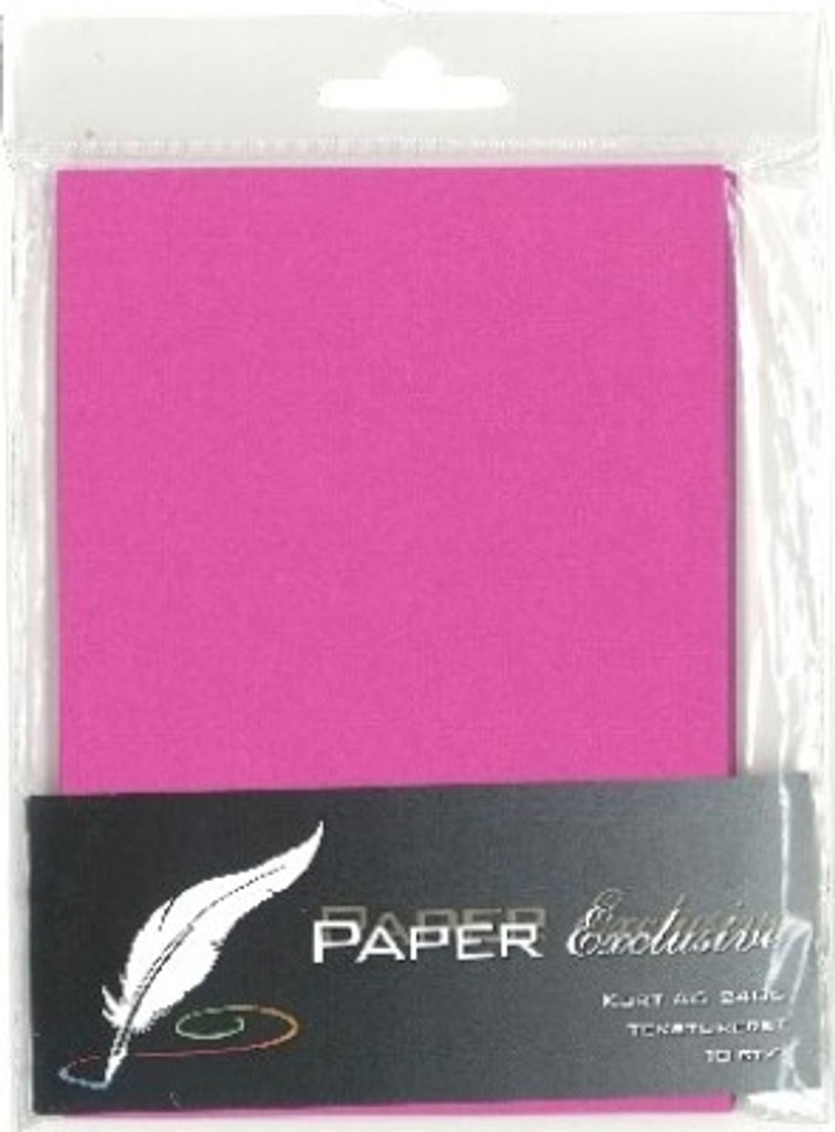 Paper Exclusive - Kort - A6 - 240g - Cerise Tekstureret - 10 Stk.