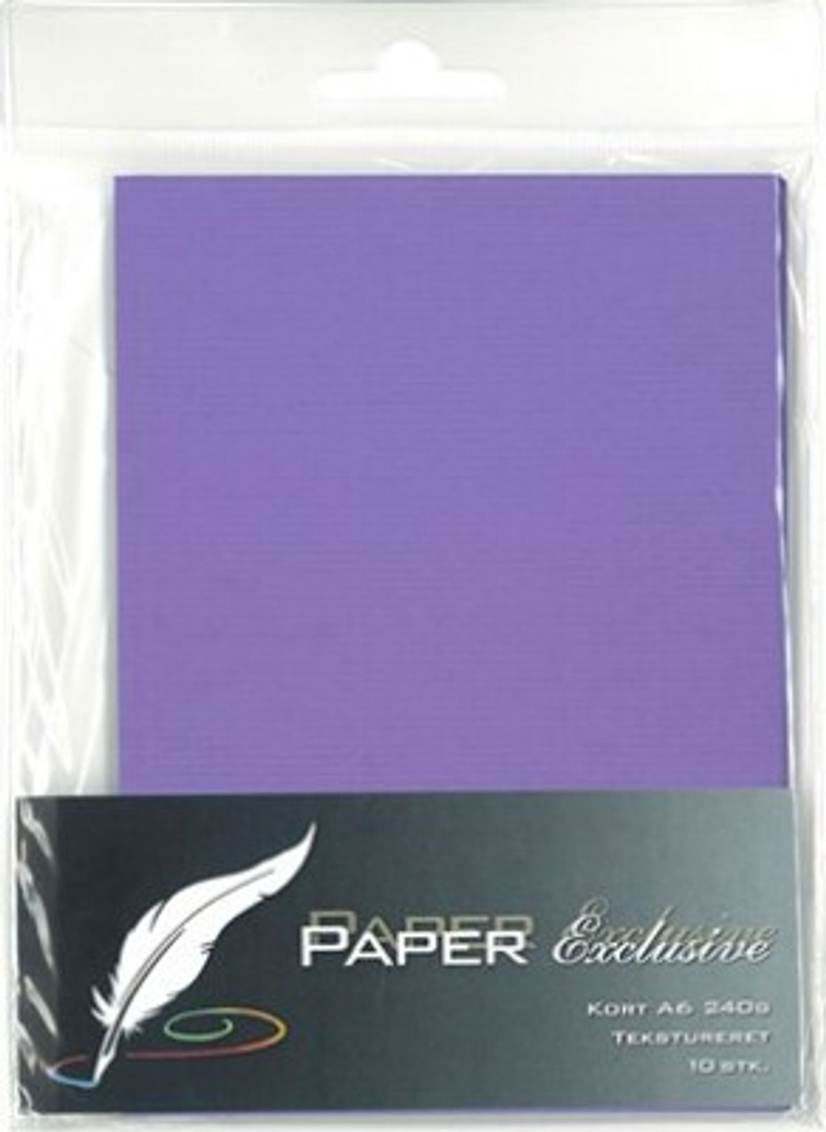 Paper Exclusive - Kort A6 240g Lilla Tekstureret 10stk. - 946 - Paper Exclusive