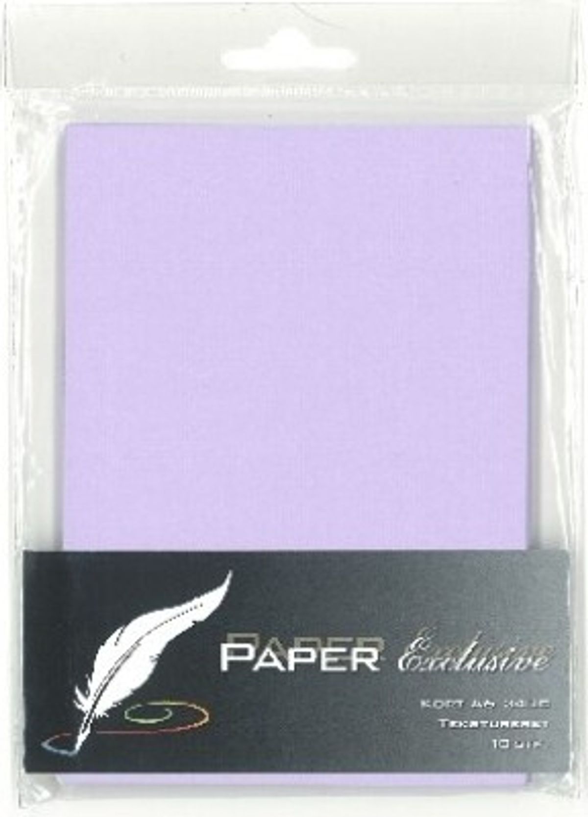 Paper Exclusive - Kort - A6 - 240g - Violet Tekstureret - 10 Stk.