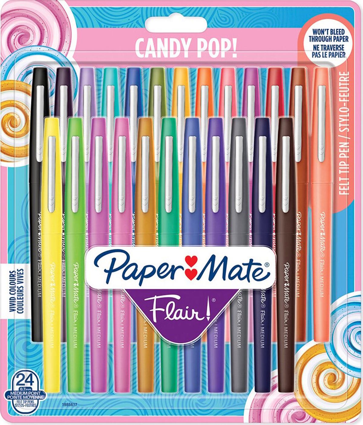 Paper Mate - Flair Felt Tip Pen Candy Pop 24-blister (1985617)