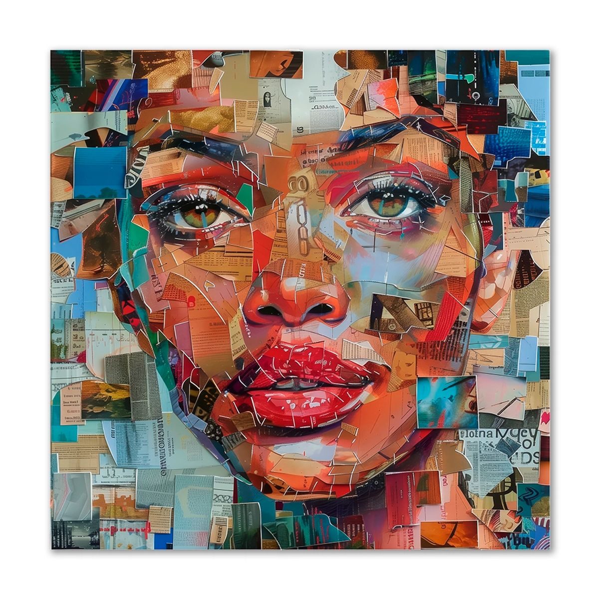 Papered Vision - 80x80 cm. - Ingen