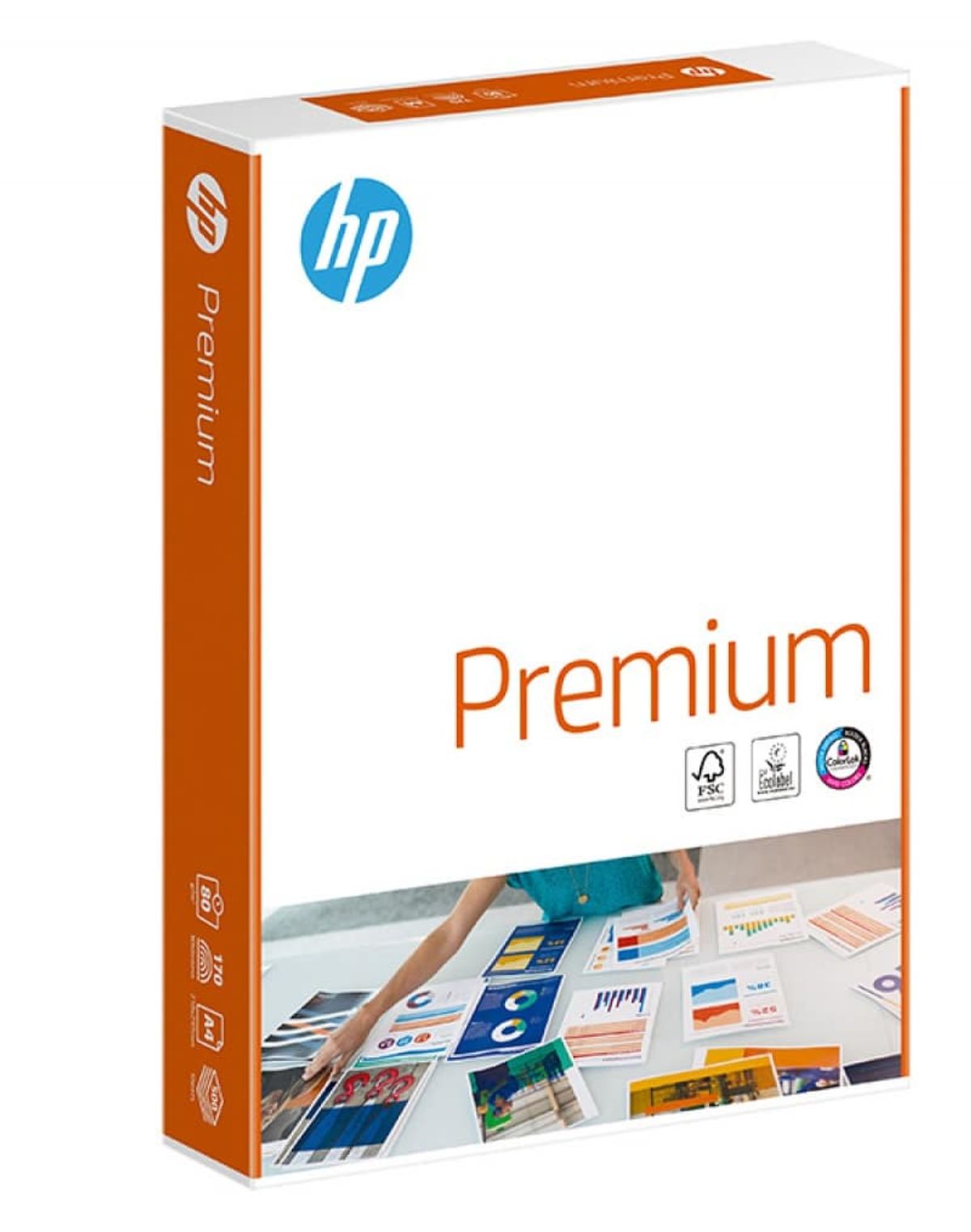 Papir HP Premium A4 80gsm Høj Kvalitet 5 stk.