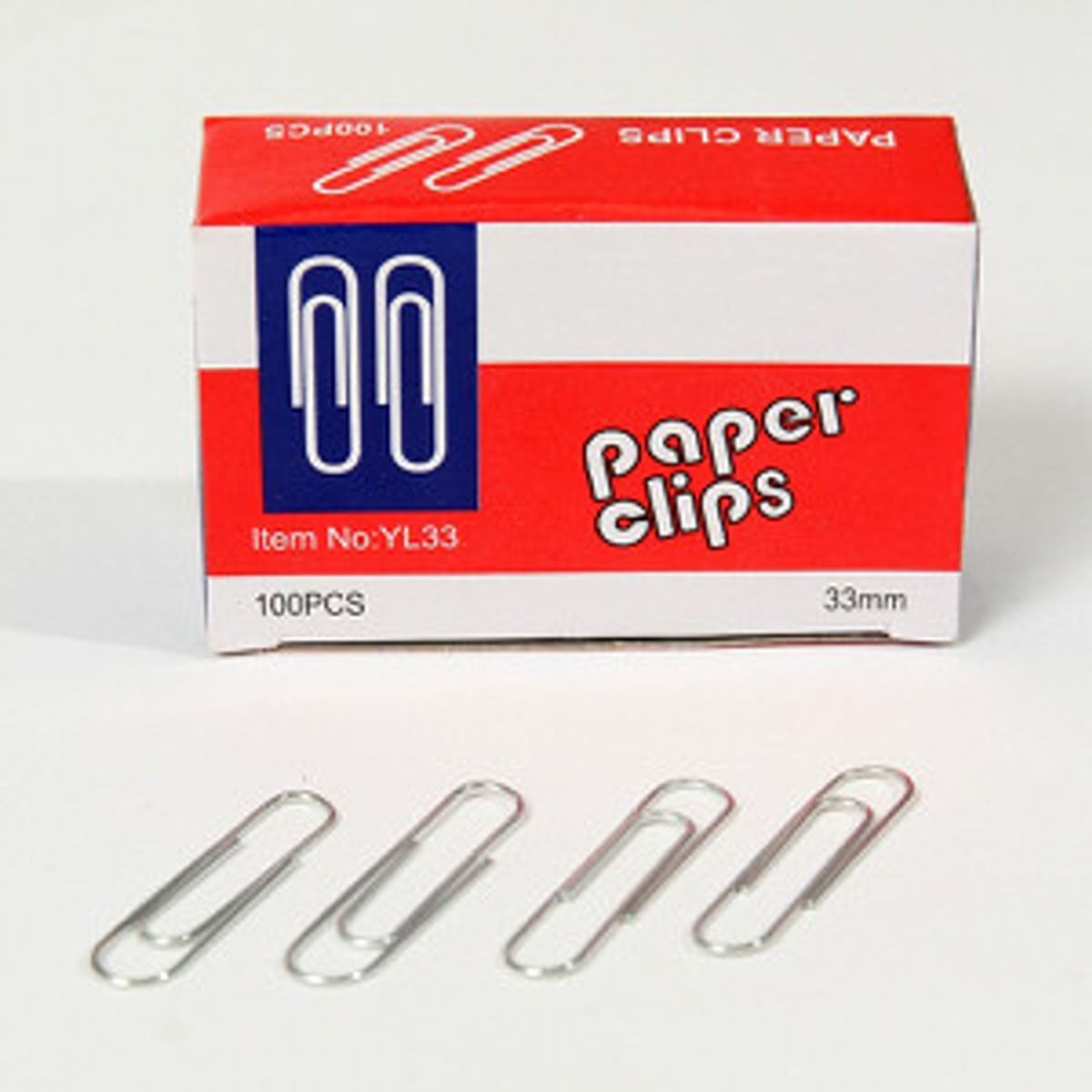 Papirclips 33mm. 100 stk.