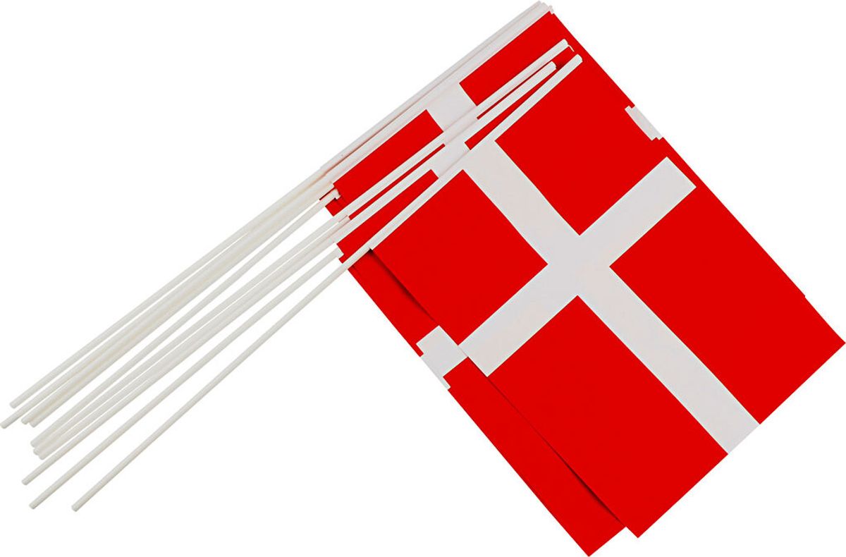 Papirflag - Str. 20x25 Cm - 10 Stk.