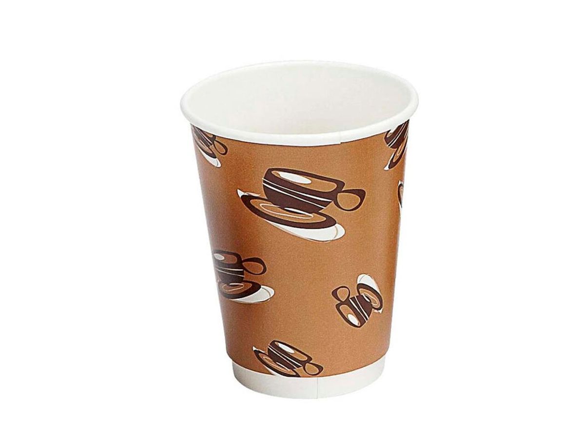 Papkrus Hot Cup Double Wall | 34 cl | Brun | 25 stk