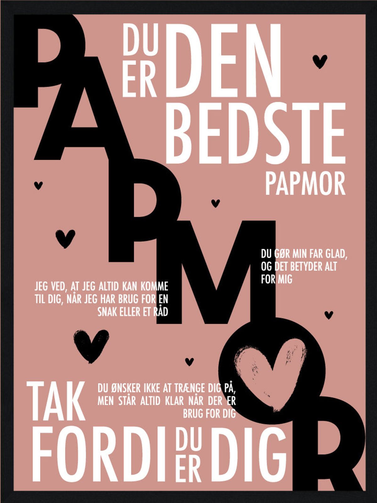 Papmor plakat - Personlig plakat