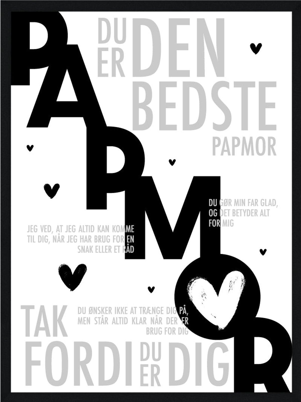 Papmor plakat - Personlig plakat