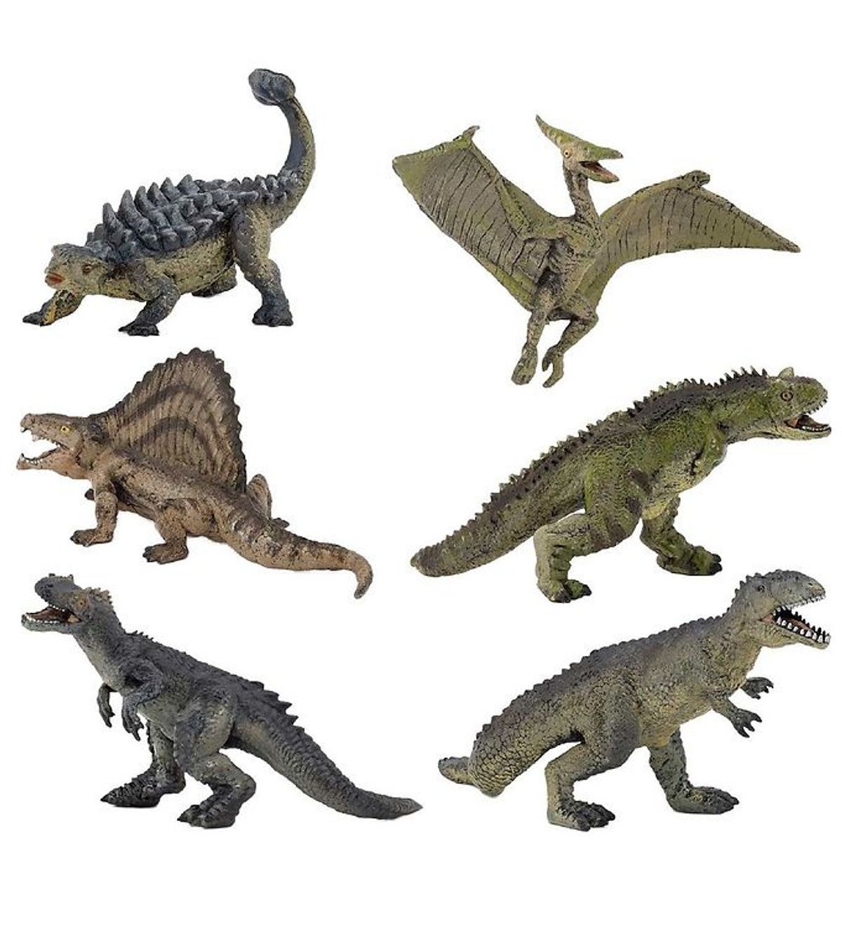 Papo Mini Dinosaurussæt 1 - 3-5 cm - 6 dele