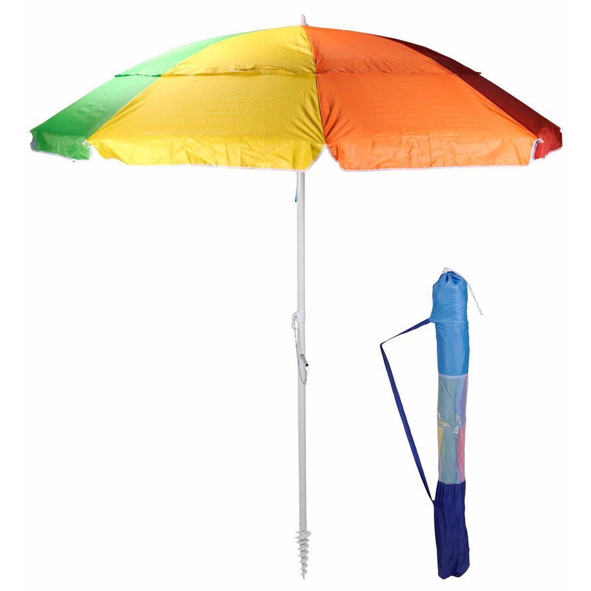 Parasol Strand Artikuleret Multifarvet Ø 220 cm