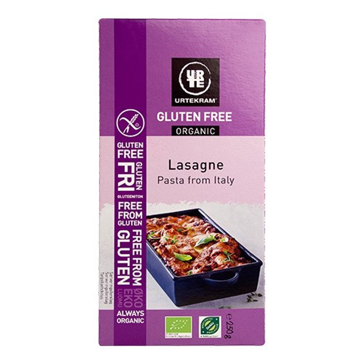 Pasta lasagne glutenfri Økologisk - 250 gram - Urtekram