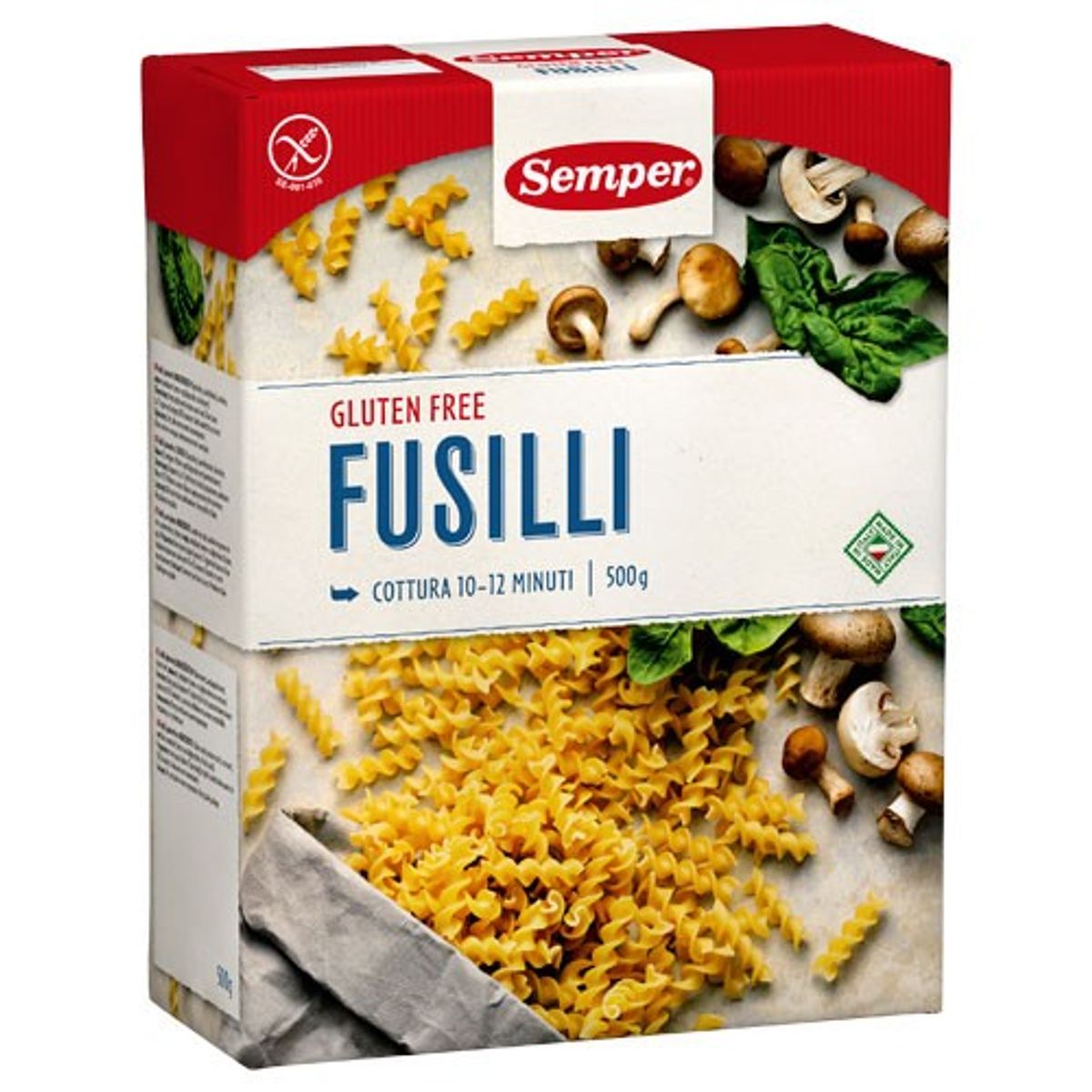 Pasta skruer Fusili - 500 gram - Semper