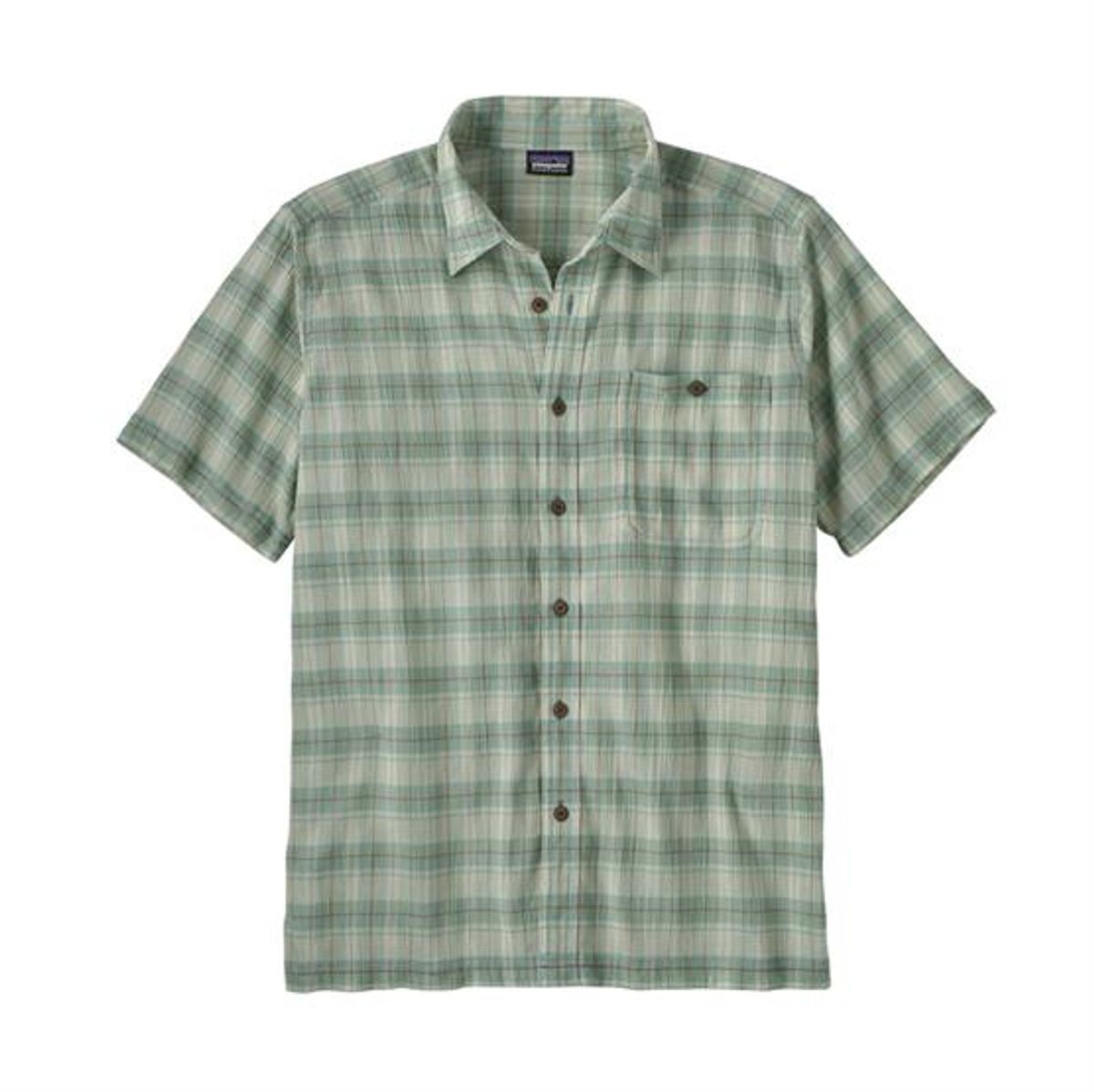 Patagonia Mens A/C Shirt, Breezy Plaid / Early Teal