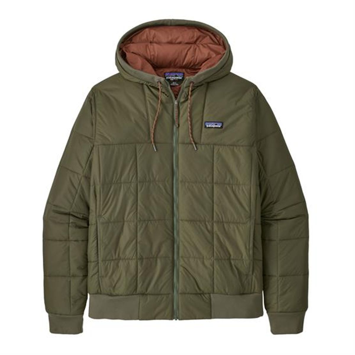 Patagonia Mens Box Quilted Hoody, Basin Green