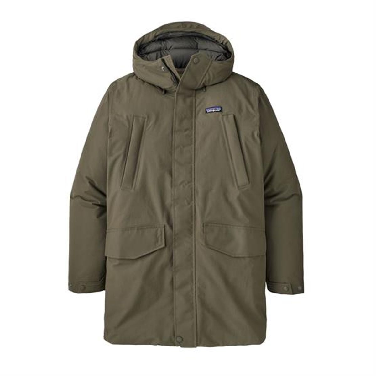 Patagonia Mens City Storm Parka, Basin Green