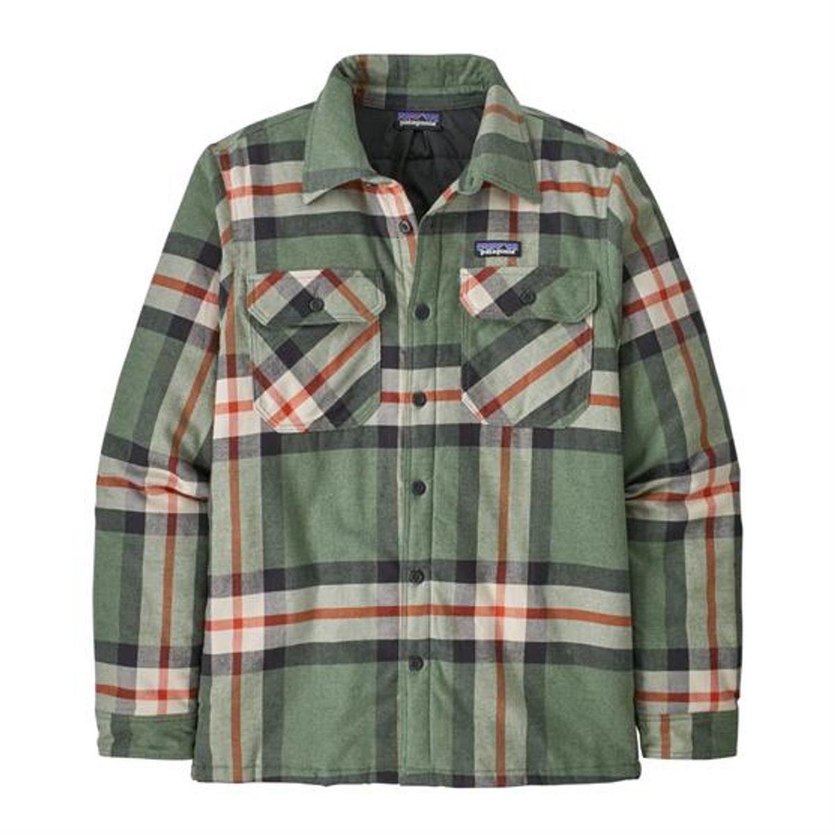 Patagonia Mens Ins. Cotton MW Fjord Flannel Shirt, Forestry