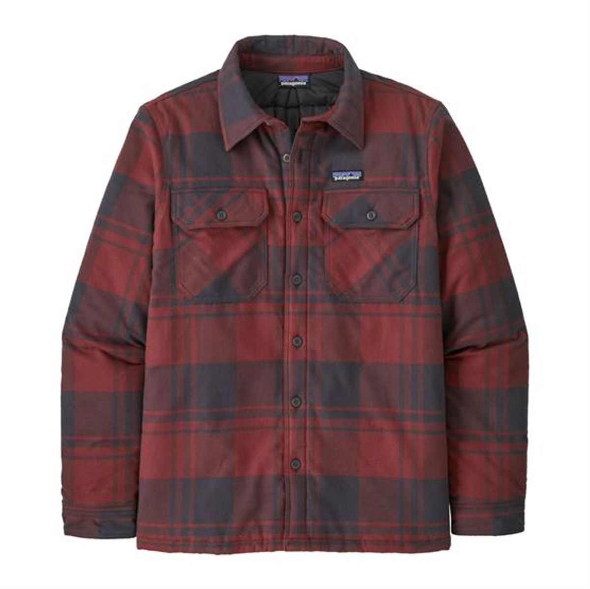 Patagonia Mens Ins Cotton MW Fjord Flannel Shirt, Live Oak