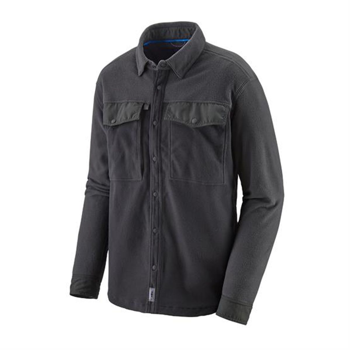 Patagonia Mens L/S Early Rise Snap Shirt, Ink Black